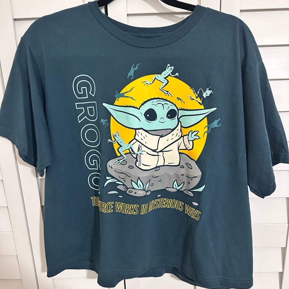 Star Wars Grogu Women Teal T-Shirt